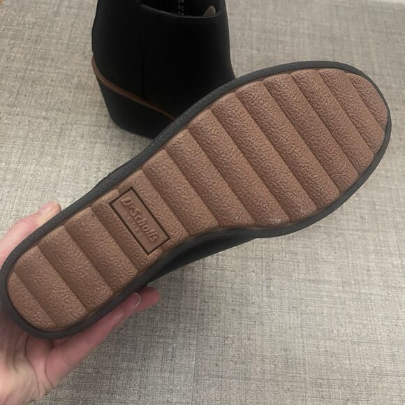 DR. SCHOLL’S Amber Wedge Ankle Bootie Size 9 Black NEW Casual Comfort Career - Picture 6 of 10